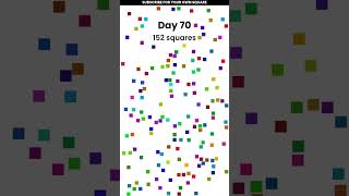 Day 70 | Squares 152 #shorts