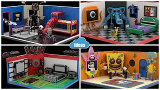 All Lego Skibidi Toilet, Garten of Banban ,Spongebob Squarepants, Trevor Henderson Rooms Compilation