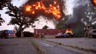 Car Fire Firefighter Training