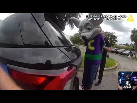 Chuck E Cheese Mascot Arrested in Tallahassee Florida – Bodycam Footage #Bodycam