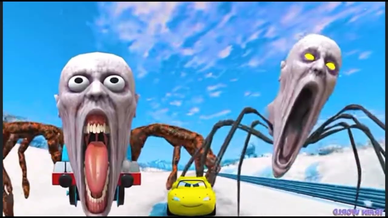 Epic Escape From Lightning McQueen Eater - Monster Bald Head Coffin Dance Song Cover