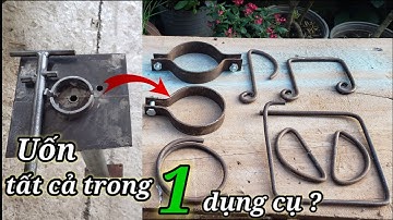 Chế Tạo Dụng Cụ Uốn Sắt Thủ Công Trợ Thủ Đắc Lực Cho Bạn (manual iron crimping tool) ||THD TV