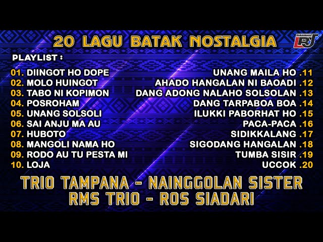 Kompilasi Lagu Batak Nostalgia Trio Tampana, Nainggolan Sister, RMS Trio & Ros Siadari class=