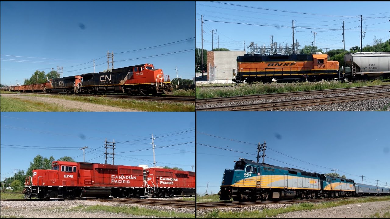 Four Railways in Three Hours at St James Junction in Winnipeg (07/25