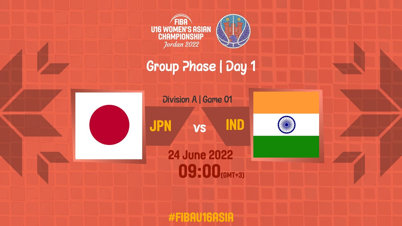 Japan v India | Full Basketball Game | FIBA U16 Women's Asian Championship 2022