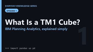 What Is A Tm1 Cube? Ibm Planning Analytics Explained Tm1