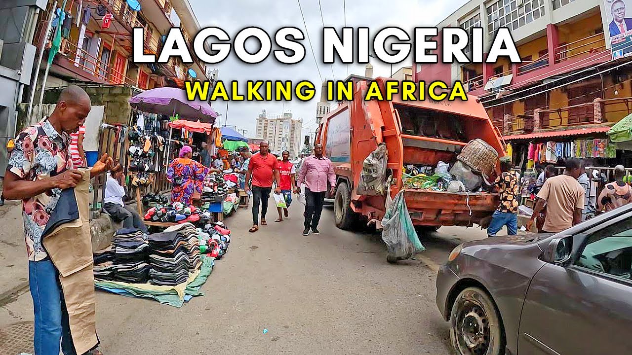 Прогулка по Лагосу, Нигерия — самый населённый город Африки — 4K