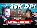 TSM VALORANT FACES THE MOST INSANE 25,000 DPI LOGITECH G CHALLENGE!