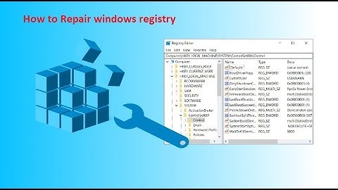 Repair and clean windows 10/8/7 registry editor