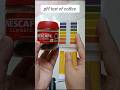 pH test of Coffee ☕#shortsfeed #shorts #phtesting #skincareroutine #ytshorts