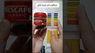 pH test of Coffee ☕#shortsfeed #shorts #phtesting #skincareroutine #ytshorts