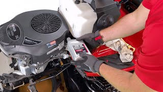 How to Change the Oil & Oil Filter on a Troy-Bilt Riding Lawn Mower | Riding Lawn Mower | Troy-Bilt