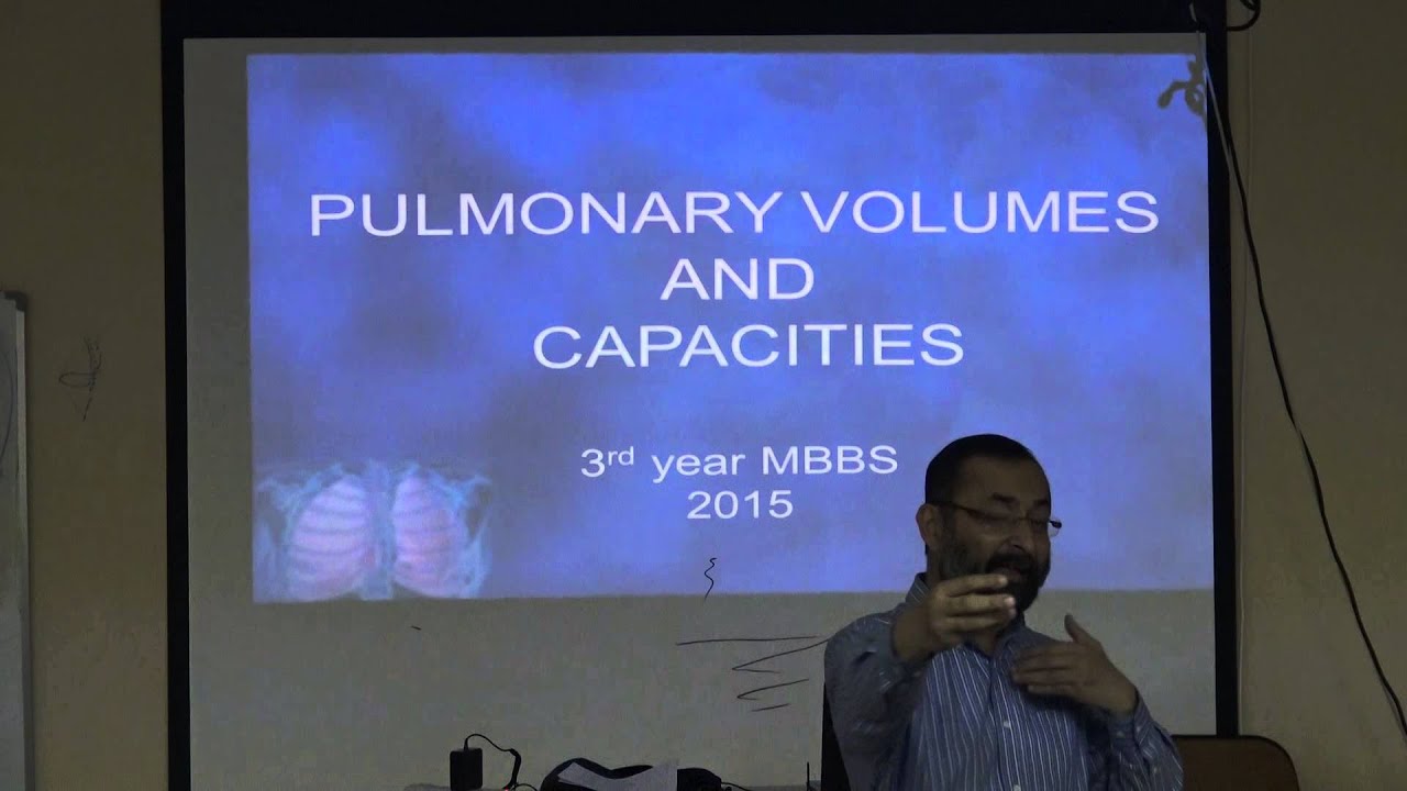 PHY. Pulmonary volumes & capacities Dr.Wajed part 2 3rd year