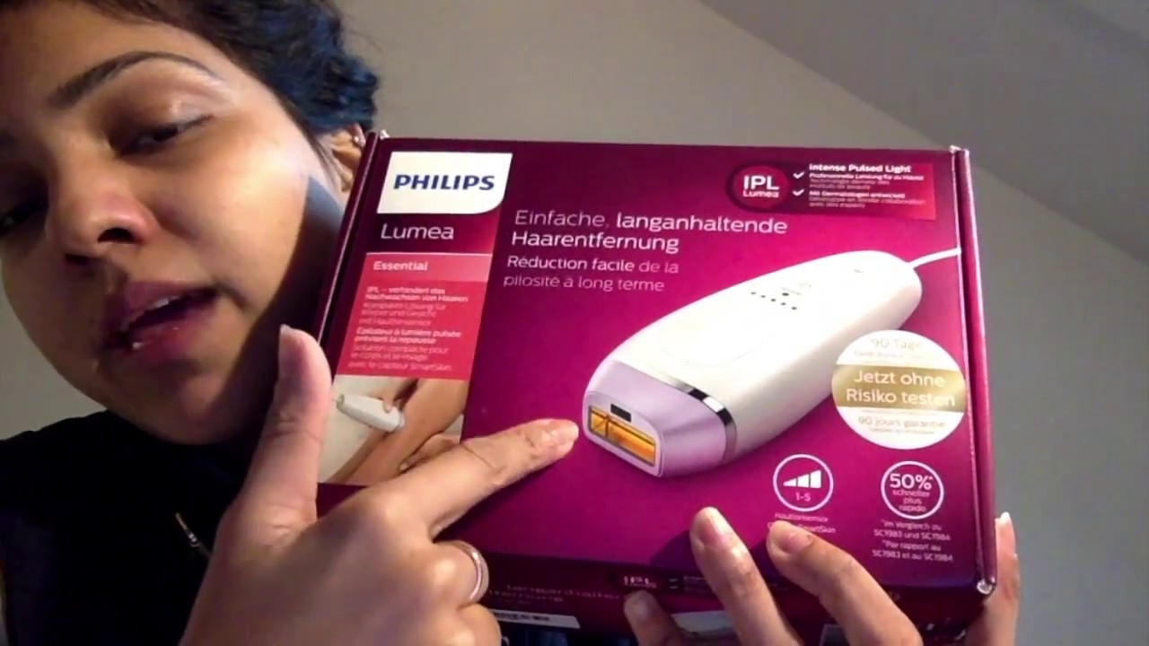 How To Use Philips Lumea On Face Demonstration Facial Hair Removal Youtube