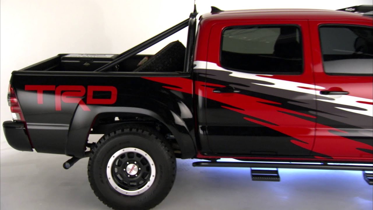 2015 trd tacoma at built for SEMA show - YouTube