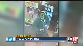Pasco Sheriff's Office looking for armed robbery suspect caught on camera