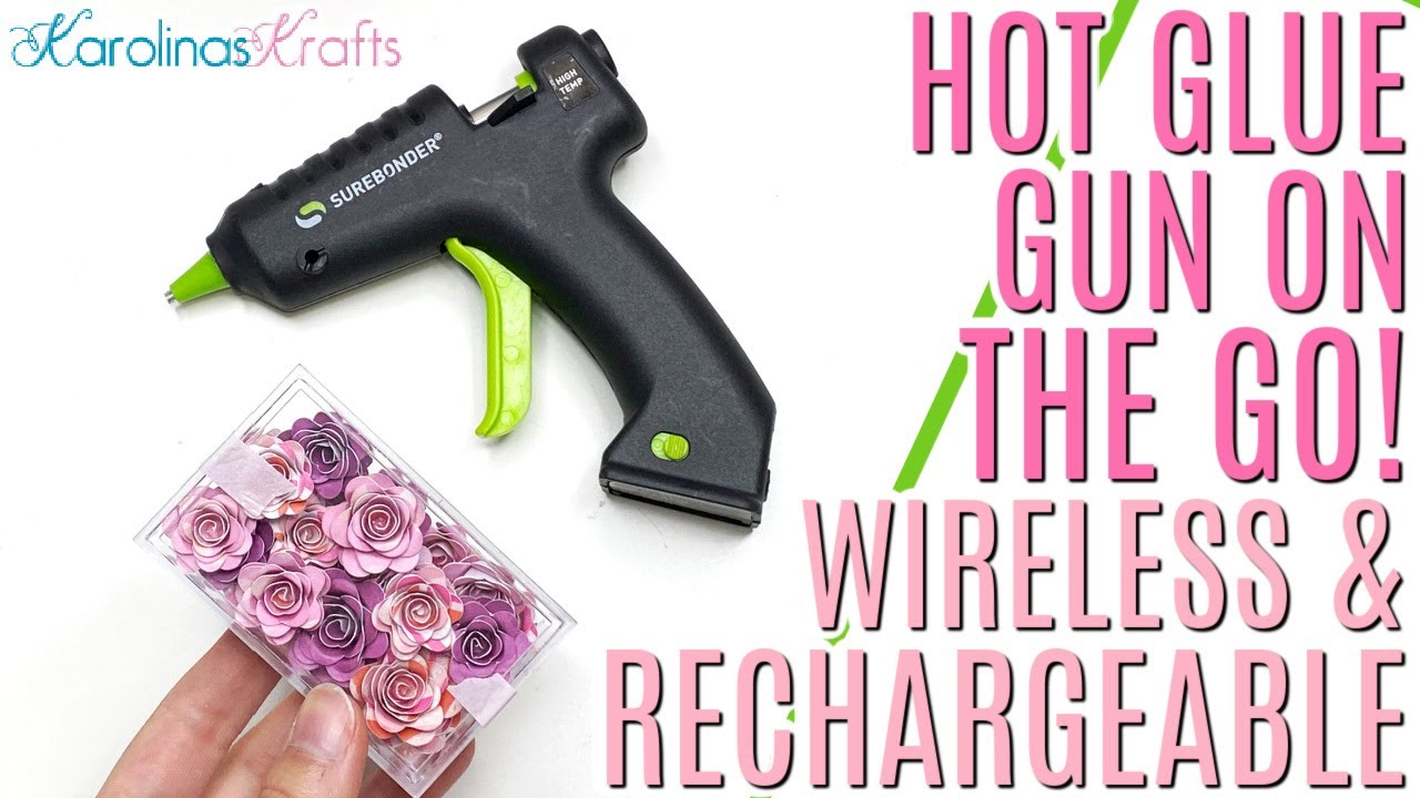 BEST HOT GLUE GUN ON THE GO! Wireless and Rechargeable Hot Glue Gun,  Surebonder Cordless Glue Gun 