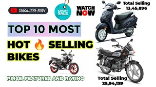 Top 10 Most Selling Bikes || Best Selling Bikes In 2023 || Best Bikes in India @Sanketrajput1
