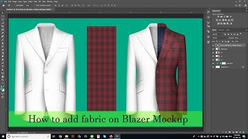 How to add fabric on blazer mockup