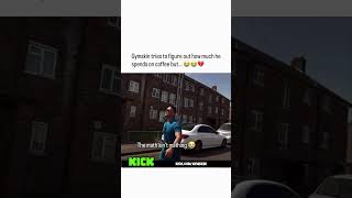 Gymskin tries to figure out how much he spends on coffee 😭💔 #gymskin #shorts #uk