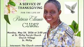 THE FUNERAL SERVICE OF PATRICIA ELLAMIE CLARKE