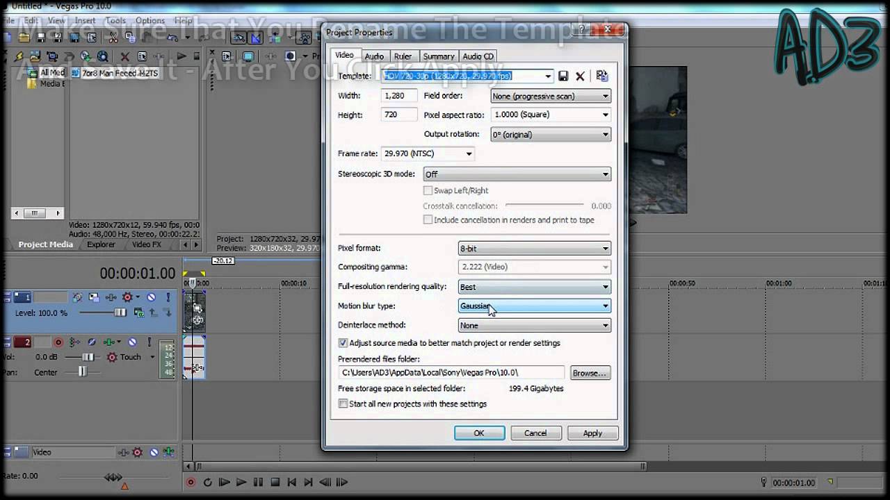 Sony Vegas :: Best Project Settings (Voice Over) - YouTube