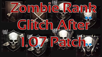 Black ops 2 - Zombie Rank Glitch After 1.07 Patch