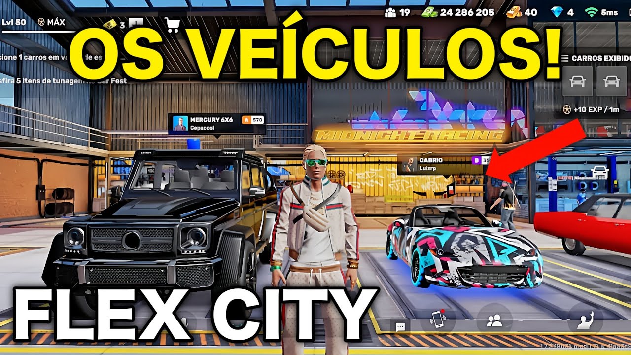 🚗 CONFERINDO OS CARROS DA GALERA! - Flex City #35