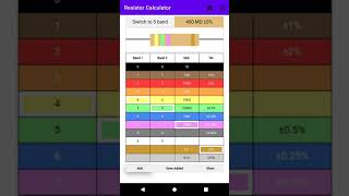Resistor Color Code Calculator screenshot 1