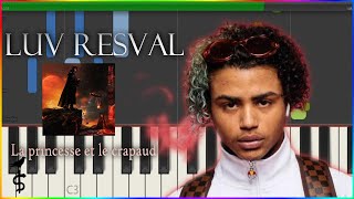 Luv Resval - La princesse et le crapaud (Piano Cover Tutorial by FeZus) [Synthesia]