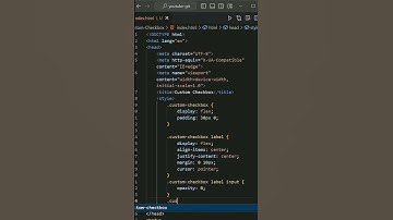 Create a custom checkbox using HTML and CSS #shortsvideo #html5 #css3