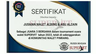 Suara Panggil Walet Abu Alzain dan Jusman Albino (Juara 2 Battle Audax)