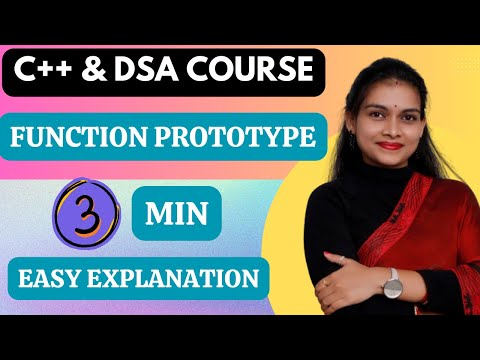 Introduction to C++ FUNCTION | FUNCTION PROTOTYPE | C++ and DSA Foundation Course