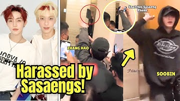 TXT Soobin & ZEROBASEONE Zhang Hao Mobbed by Sasaengs in China, Mobile Incident Goes Viral!