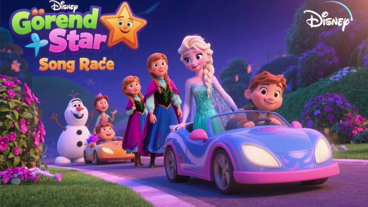 🌟 Звездная гонка в саду с Эльзой 3 | Волшебная детская песенка и веселое приключение 🎶❄️