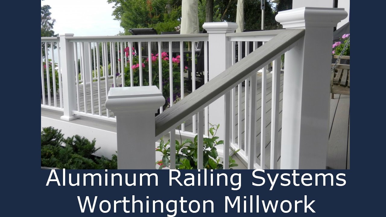 aluminum railing system styles a b youtube