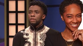 FIRST TIME REACTING TO | BLACK JEOPARDY WITH CHADWICK BOSEMAN  SNL  REACTION