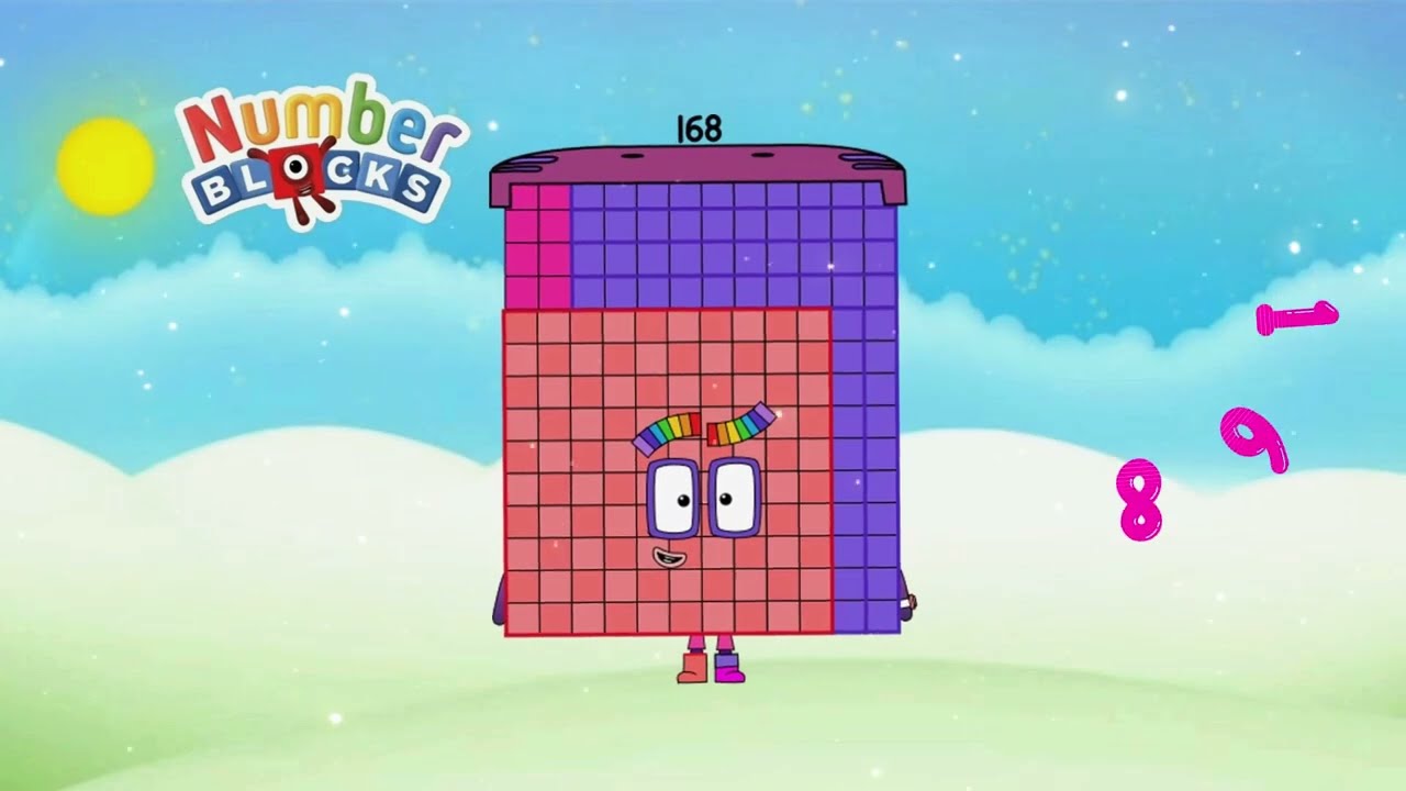 Big number Secrets ! of Numberblocks Backward Skip Counting by 8‬