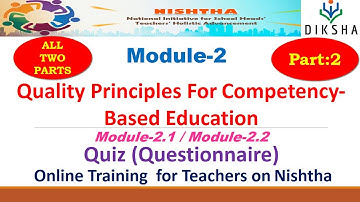 Competency Based Education || Solved Module 2 Diksha Portal || (10/10) CBSE || KVS || NVS || Nishtha
