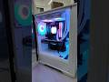 Check out this beautiful white PC build! #customPC #mansacomputers