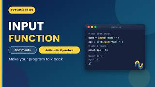 Details Python Comments, Arithmetic Operators & Input Function | Python Series #3 Guide