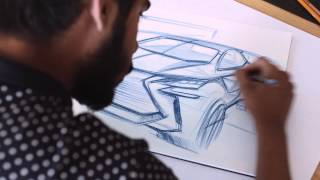 How to draw a car - designing the Lexus LF-SA