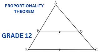 #LESSON 1 : Grade 12 Proportionality Theorem Explained | Basic Proportionality Theorem NSC&IEB