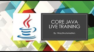 Famous Core Java Tutorial - Core Java Day 2 Classes and Objects Profile