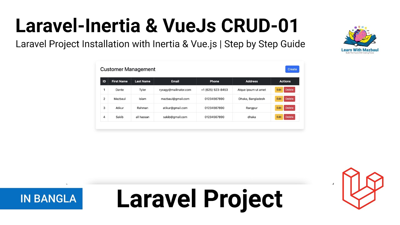 Laravel Project Installation with Inertia & Vue.js | Step by Step Guide ...