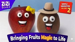 My Apple is TALKING! 🍎 Easy Stop Motion Animation for Kids
