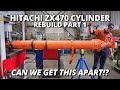 It&#39;s STUCK! Can We Get This BIG Cylinder Apart!? | Hitachi ZX470 Cylinder Rebuild | Part 1