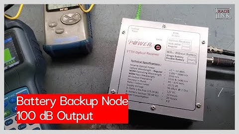 Power  FTTH Optical Receiver / Battery Back-UP / 100 dB Output By Arjun Electronics