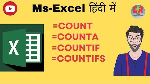 How to use Count, Counta, Countblank, Countif, Countifs in excel I countif countifs function I
