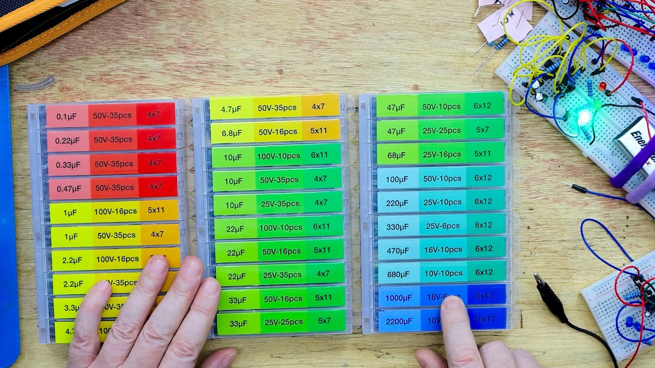 Electrolytic Capacitor Set - 30 Values - 633 Pcs by EEEEE - YouTube